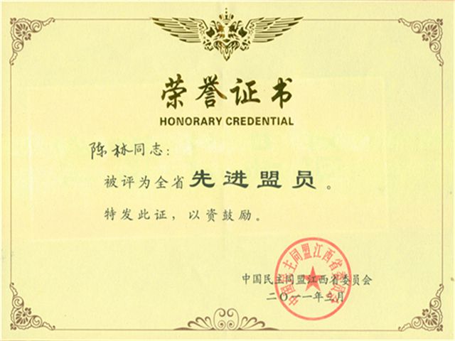 江西省先进盟员201103