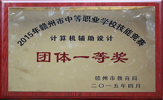 2015年计算机辅助设计团体一等奖